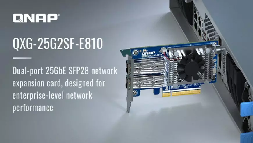 QNAP introduces new 25GbE SFP28 dual port network expansion card for NAS and Windows/Linux
